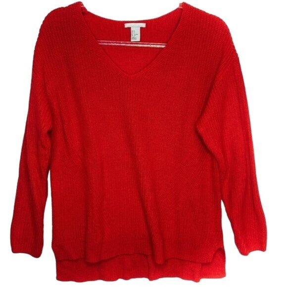H&M Sweaters - H&M Red Double Knit Sweater
